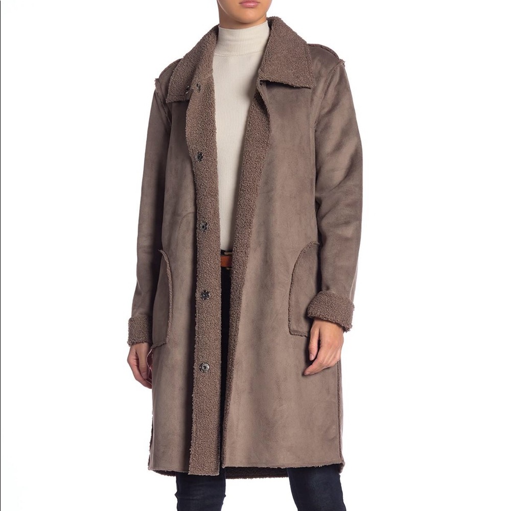 Brand new lovestitch shearling coat